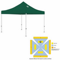 10' x 10' Green Rigid Pop-Up Tent Kit, Full-Color, Dynamic Adhesion (1 Location)